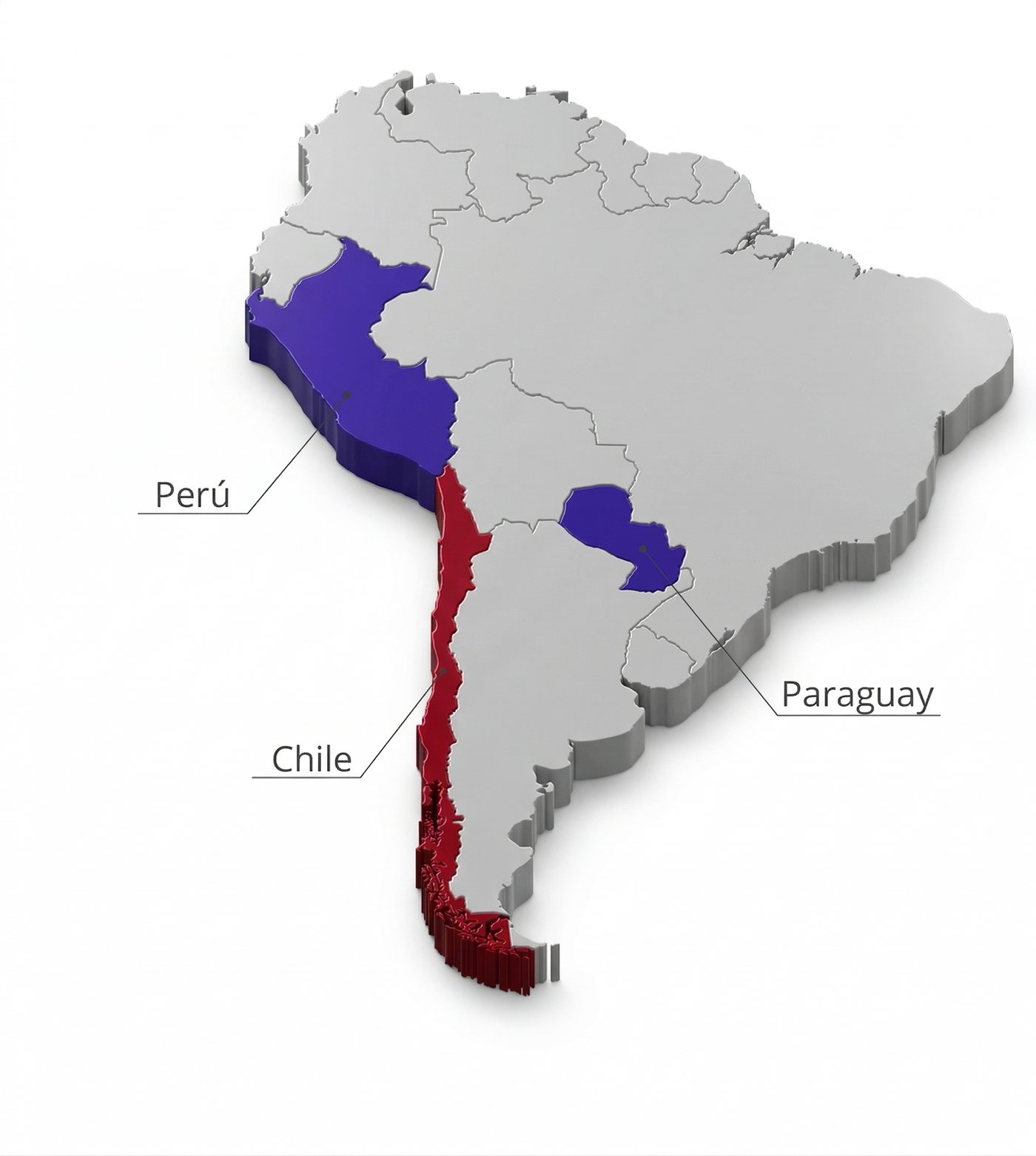 Cobertura HRGROWIN en Chile, Perú y Paraguay
